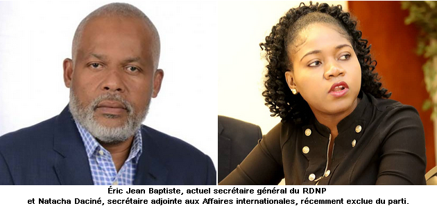 Division au sein du RDNP après l’exclusion de Natacha Daciné
